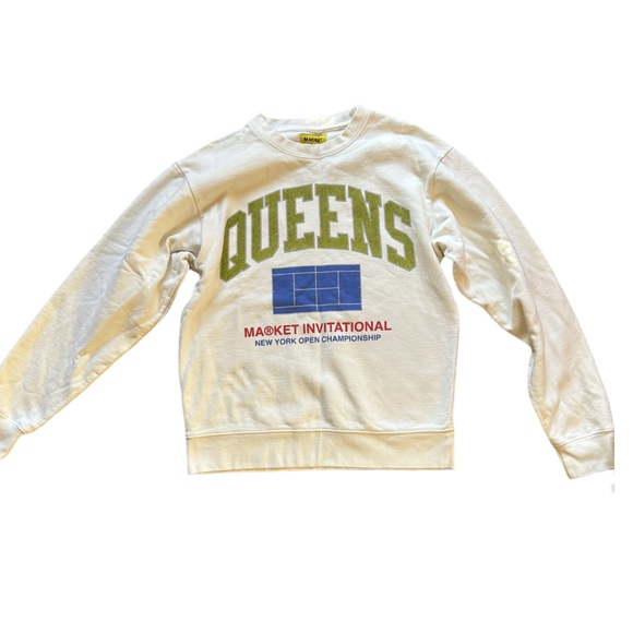 Market Queens white crewneck - Picture 1 of 5